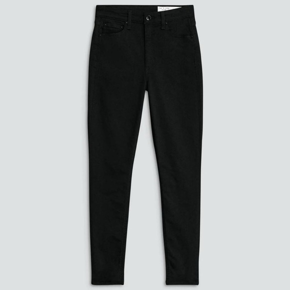 Rag & Bone New York Nina High Rise Ankle Skinny black jeans size 30! - Picture 1 of 5